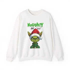 Christmas Grinch Dog Sweatshirt – "Naughty But Nice" - 0