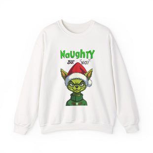 Christmas Grinch Dog Sweatshirt – "Naughty But Nice"