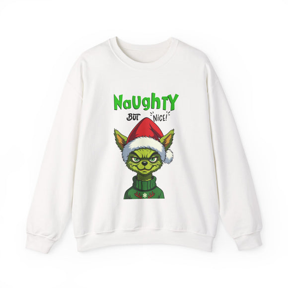 Christmas Grinch Dog Sweatshirt – "Naughty But Nice"