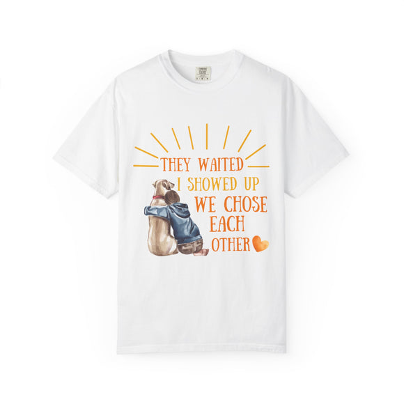 We Chose Each Other Dog T-Shirt in White