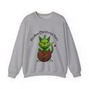 "Stealing Christmas Yarn" Grinch Cat Holiday Sweatshirt-3