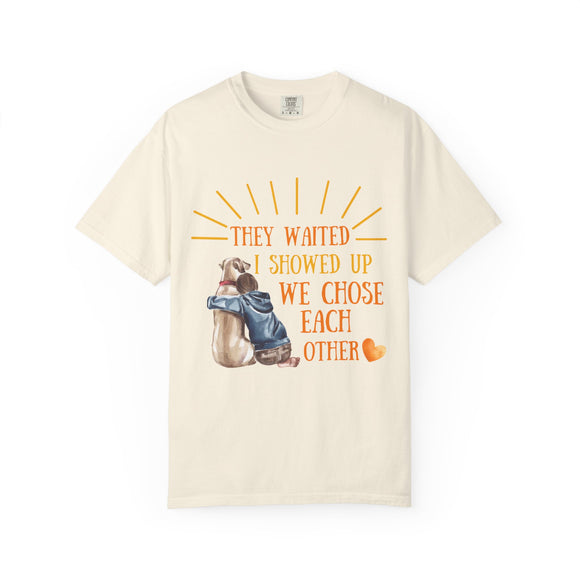We Chose Each Other Dog T-Shirt in Ivory