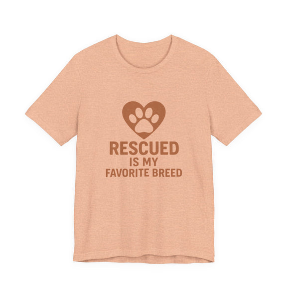 Rescued Is My Favorite Breed Tee