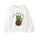"Stealing Christmas Yarn" Grinch Cat Holiday Sweatshirt-2