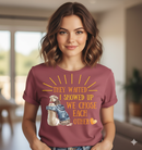 They Waited Dog Adoption TShirt in Berry