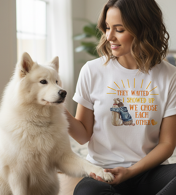 They Waited Dog Adoption T-shirt