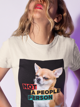Not A People Person Tee.  Funny t-Shirt for the people that prefer dogs over humans!