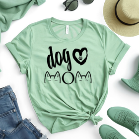 Dog Mom T-Shirt with Extra Cuteness!