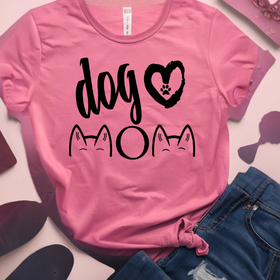 Dog Mom T-Shirt with Extra Cuteness! - 0