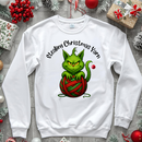 "Stealing Christmas Yarn" Grinch Cat Holiday Sweatshirt-1