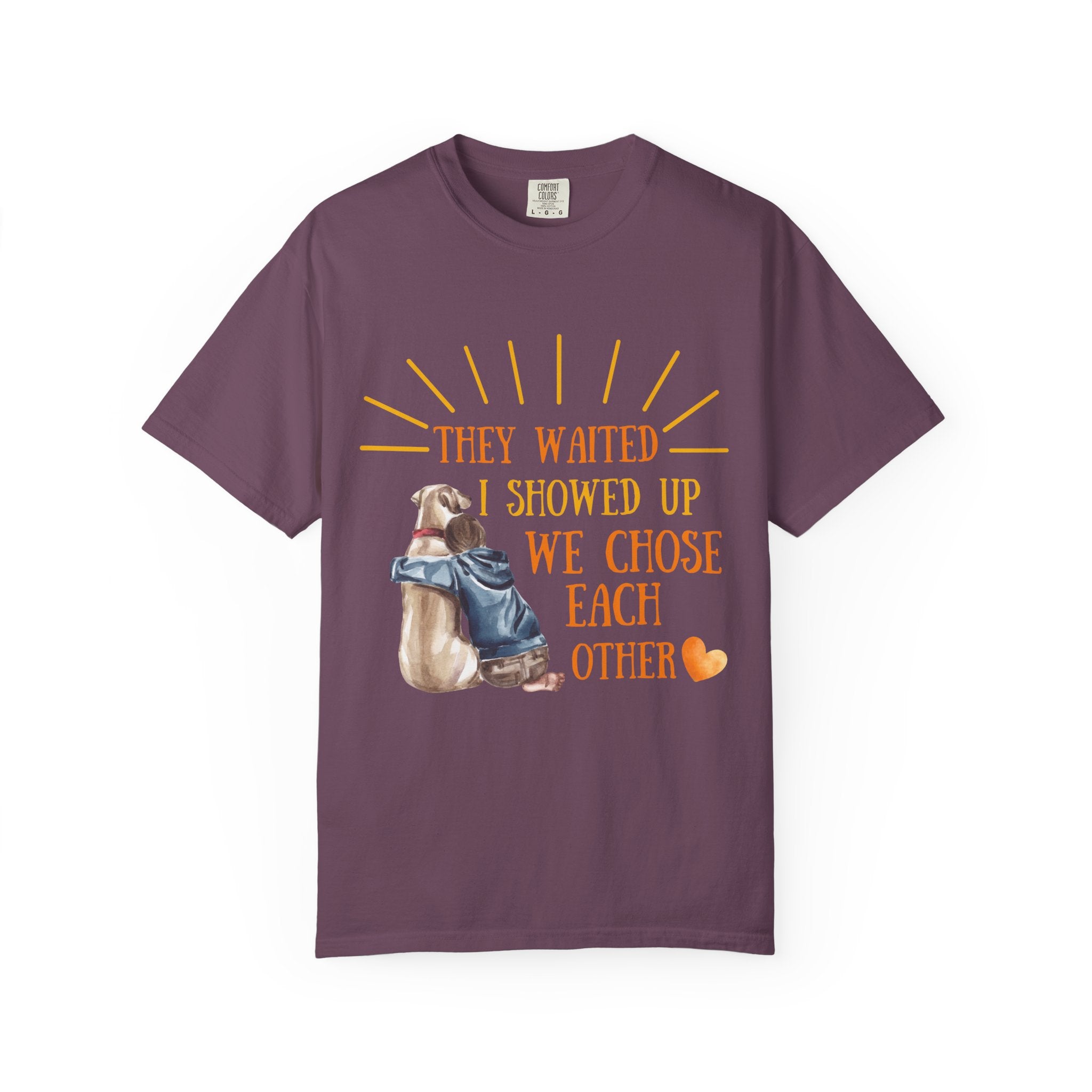 We Chose Each Other Dog T-Shirt In Berry