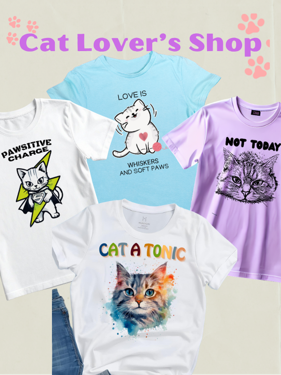 Cat Lovers Shop Clothing and More