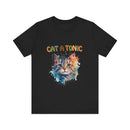 Cat Themed T-Shirt Heather Black