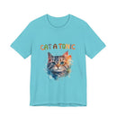 Cat Themed T-Shirt Turquoise