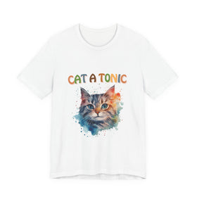 Cat Themed T-Shirt White