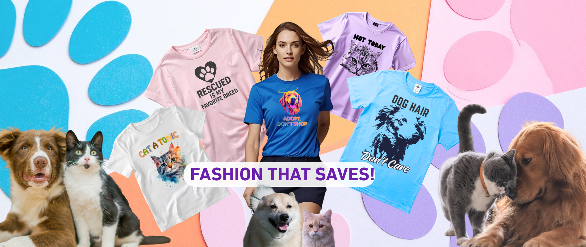 Dog and Cat T-shirts from Pet SuperJuice