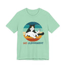 Funny Cat T-Shirt Heather Green