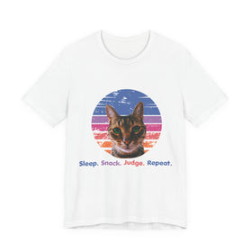 Funny Cat T-Shirt White