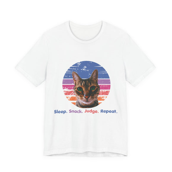 Funny Cat T-Shirt White
