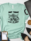 Funny Cat  T-Shirt in Green