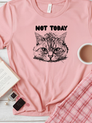 Funny Cat  T-Shirt in Pink