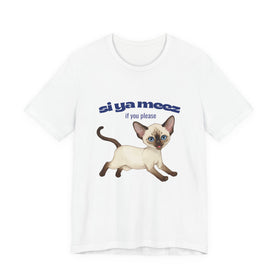Funny Cat Tee White