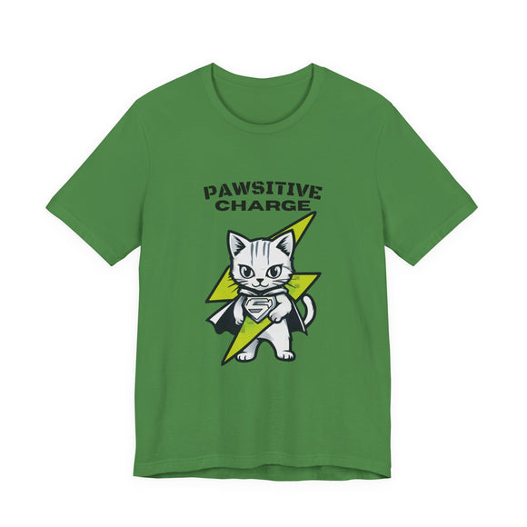 Inspirational Cat T-Shirt Green