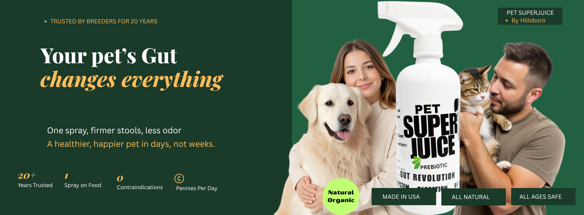 Pet SuperJuice Prebiotic for Pets