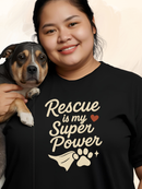 Rescue is My SuperPower T-Shirt Black