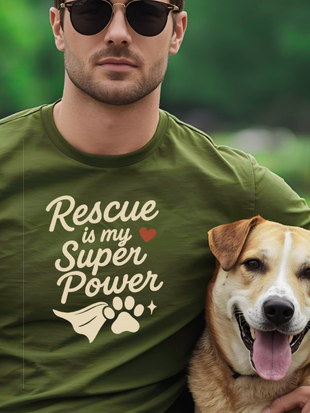 Rescue is My SuperPower T-Shirt Green