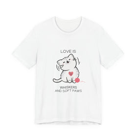 cat themed tee white