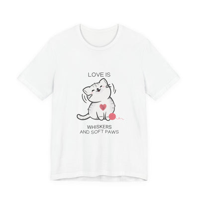 cat themed tee white