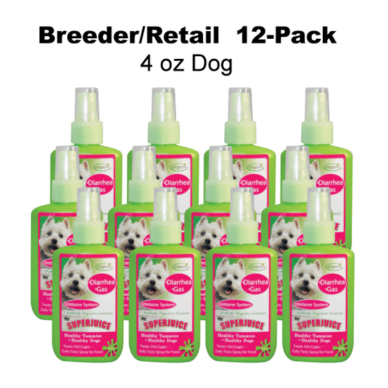 Breeders 12-Pack - Pet SuperJuice for Dogs 4 oz